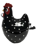 Scentsy Chicken Hokey Pokey Black White Polka Dot Rooster Wax Warmer Retired 8. Fixed Price $60.00.