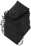 Black Cotton Drawstring Bags With Double 12 Count (pack Of 1),. Fixed Price $20.47.
