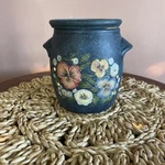 Lang Melting Pots Candle Wax Warmer Pansy Vines Blue Floral 5 Tall 6 Wide. Fixed Price $18.00.