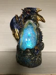 Blue Dragon Led Color Changing Crystal Geode Statue Backflow Incense Burner 7.5. Fixed Price $18.00.