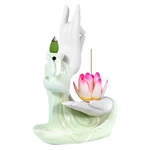 Backflow Incense Holder Buddhist Culture Waterfall Burner Buddha's Ha.... Fixed Price $36.57.