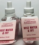 $$$ave Rose Water & Ivy 2PK Wallflower Refill Bulb Bath Body Works. Fixed Price $20.00.
