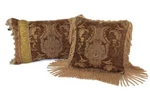 Sherry Kline China Art Brown Luxury Pillows (set Of 2). Fixed Price $127.25.