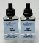 2 New Bath & Body Works Cozy Cashmere Wallflower Fragrance Refill Bulb Plug In. Fixed Price $13.99.