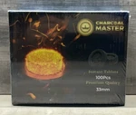 100 Piece 33MM Charcoal Master Disks Instant Tablets. Fixed Price $14.99.
