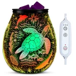 Leyoue 3D Glass Fireworks Electric Wax Melt Warmer With Ptc Heating Plate 7 C.... Fixed Price $27.53.