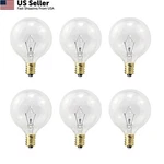 Etwincoo Wax Warmer Light Bulbs, G50 25 Watt For 6 Count (pack Of 1), Clear. Fixed Price $10.70.