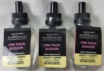 Bath & Body Works Wallflowers Refills: Pink Peach Blossom Lot Of 3 Air Freshener. Fixed Price $23.87.