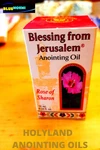 Rose Of Sharon Jerusalem Anointing Oil 0.4 FL.OZ(12ML)FROM The Land Bible. Fixed Price $16.95.