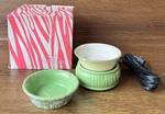 Pink Zebra Sunny Garden Ceramic Simmer Pot W/ Dishes 4008300 2013. Fixed Price $27.00.