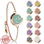 Ttstar Essential Oil Diffuser Bracelet Rose Gold Aromatherapy Locket Gift Set. Fixed Price $20.00.