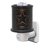 Cvhomedeco. Wall Plug-in Electric Wax Melt Warmer Punched Stars Black. Fixed Price $27.46.