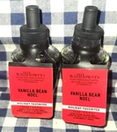 2-PACK New Vanilla Bean Noel Wallflower Refill Bulbs Sealed Bath & Body Works. Fixed Price $26.00.