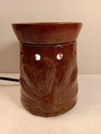 Scentsy Full Size Wax Warmer Chic Sunflower Rustic Dsw-boho Retired Tested. Fixed Price $14.99.