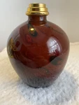 Art Glass Millefiori Fragrance / Oil Lamp Amber Murano?? Blown Heavy. Fixed Price $35.00.