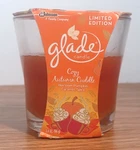 Glade Limited Edition Scented Glass Candle Cozy Autumn Cuddle 3.4 New. Fixed Price $6.99.