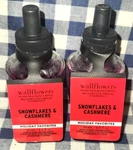 2-PACK New Snowflakes & Cashmere Wallflower Refill Bulbs Bath Body Works. Fixed Price $26.00.