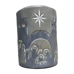 Scentsy Bethlehem Nativity Gray Pierced Ceramic Wax Warmer Light Base Only. Fixed Price $8.49.