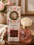 Kirkton House Vanilla Rose Flower Reed Diffuser Pink Glass Bottle 100M. Fixed Price $15.27.