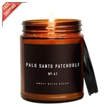 Patchouli & Vanilla Scented Soy Candle - 9OZ Amber Jar For Serene Home Vibes. Fixed Price $42.97.