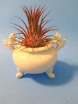 Omc Japan Vintage Porcelain/ Incense Burner/plant Pot Dog 3 Footed (no Lid). Fixed Price $12.99.