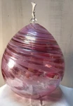 Large Pink Art Glass Aromatherapy Diffuser/oil Fragrance Burner 8 C3. Fixed Price $15.00.