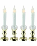 Northlight Set Of 4 Led Flickering Window Christmas Candle Lamp With Timer 8.5". Fixed Price $49.99.