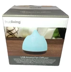 Usb Aroma Fan Essential Oil Diffuser True Living W/ 3 Scent Pods Desk Office. Fixed Price $14.79.