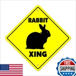 Signmission Rabbit Crossing Zone Xing Indoor/outdoor 20 Tall Bunny Cage. Fixed Price $44.01.