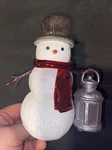 Bath & Body Works Wallflower Diffuser Christmas Light-up Snowman Lantern. Fixed Price $16.00.