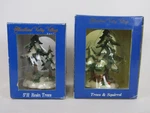 Lot Of (2) Heartland Valley Village DECORATIONS-5 Trees & Squirrel-euc. Fixed Price $24.00.