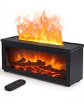 Essential Oil Diffuser, 7-COLOR Fireplace Flame 280ML Firplace, Black. Fixed Price $43.86.