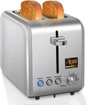 Seedeem 2-SLICE Toaster, Stainless Steel, Lcd Display, 7 Shade Settings, 900W. Fixed Price $30.99.