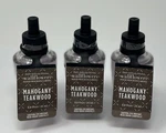 3 Bath & Body Works Mahogany Teakwood Wallflower Fragrance Refill Bulb Plug In. Fixed Price $19.99.