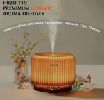 Hiizo 200ML Ultrasonic Essential Ceramic Aroma Oil Diffuser W/ Light,black. Fixed Price $19.99.