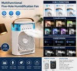 New 3 1 Fan Air Conditioner Household Mini Cooler Led Night Light Portabl. Fixed Price $9.99.
