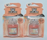 Lot Of 2 Yankee Candle Line Dried Cotton Ultimate Car Jar Air Freshener Hanging. Fixed Price $14.95.