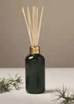 New Capri Blue & Firewood Fragrance Reed Diffuser 8 Oz Green Glass. Fixed Price $44.99.