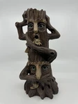 Incense Burner Hosley Elegant Expressions "hear/see/speak No Evil" 12IN Tall. Fixed Price $19.69.