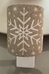 Bath & Body Works Ceramic Beige Snowflake Wallflower Diffuser Only. Fixed Price $17.99.
