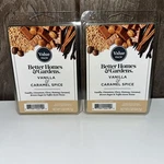 2 Pack-better Homes & Gardens Wax Melts-vanilla Caramel Spice Cubes Value. Fixed Price $18.99.