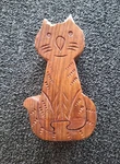 Handmade Rusticity Wooden Cat Mystery Puzzle Trinket, Jewelry, Gift Box!. Fixed Price $8.00.