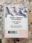 Better Homes & Gardens Dried Linen Scented Wax Cubes 2.5 Oz. Fixed Price $7.95.
