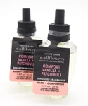 (2) Bath Body Works Comfort Vanilla + Patchouli Wallflower Refill Bulb 0.8OZ Lot. Fixed Price $15.00.