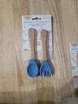 Bonita Silicone & Beachwood Baby Feeding Essentials Fork Spoon Choose Color. Fixed Price $15.99.