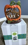 Scentsy Give Fall Pumpkin Thanksgiving Wrap Full Size Warmer Decor 5". Fixed Price $20.00.
