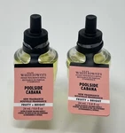 2 Bath & Body Works Poolside Cabana Wallflower Fragrance Refill Bulb Plug In. Fixed Price $15.99.