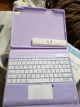 Purple/lavender Ipad Air Wireless Keyboard Case, 11"X9". Fixed Price $20.00.