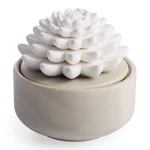 Battery Free White Beige Non Electric Essential Oil Diffuser With Peppermint. Fixed Price $31.39.