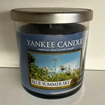 Yankee Candle 7OZ Tumbler Blue Summer Sky White Label Save On Multiple. Fixed Price $19.99.